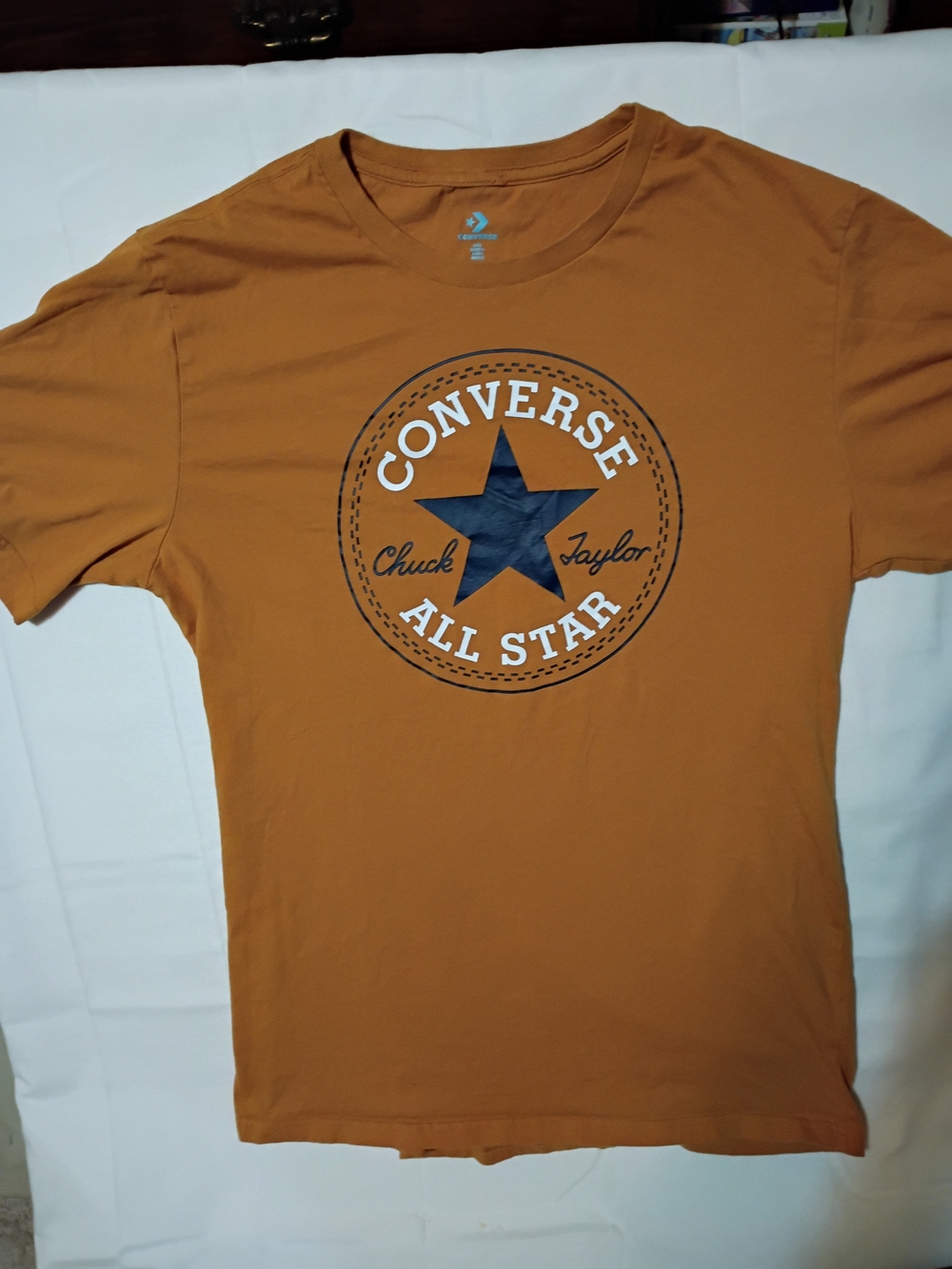 Converse All Star Men's Crew Neck T-Shirt - Mustard Size L